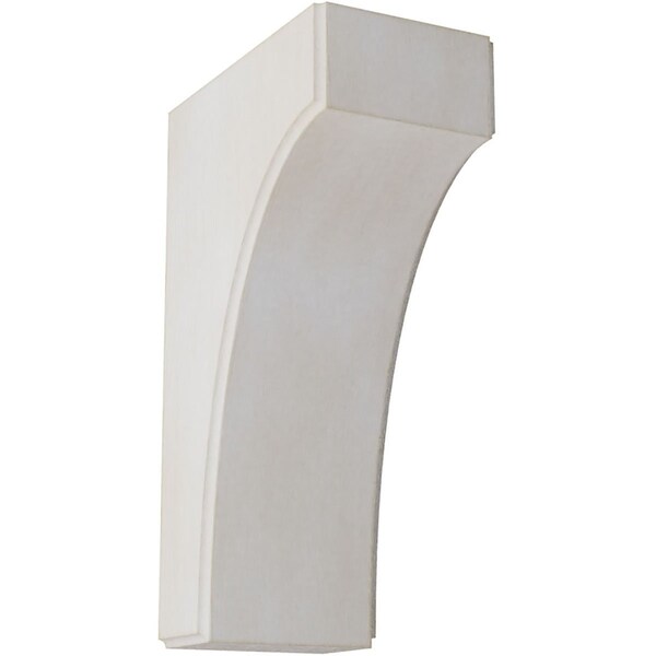 Ekena Millwork 3 1/2"W x 6"D x 10"H Clarksville Wood Vintage Decor Bracket, Chalk Dust White BKTWD04X06X10CVWH - main